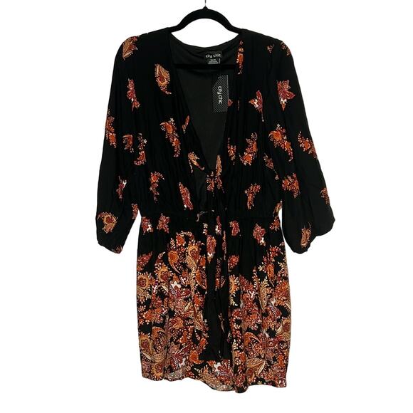 NWT City Chic Playsuit BoHo jumpsuit size XS/ 14 - Picture 5 of 12